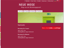 Tablet Screenshot of neue-wege-bremen.de